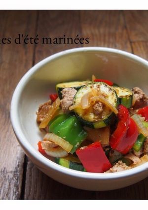作り置き可◎夏野菜とツナの中華風マリネ-レシピのメイン写真