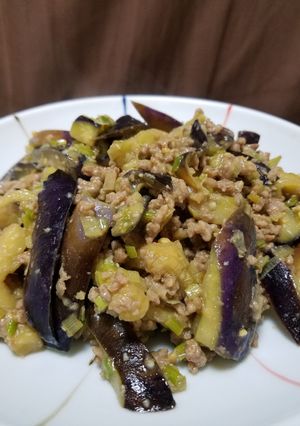 基本のなすの肉味噌炒め-レシピのメイン写真