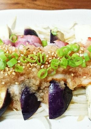簡単☆ナスとベーコンのサッパリ梅おろし♪-レシピのメイン写真