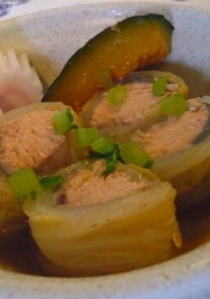 秋鮭のロール白菜-レシピのメイン写真