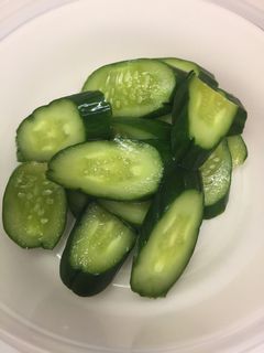 ジップロックできゅうりの辛子漬け-レシピのメイン写真