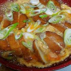 รูปของ パパ特製☆カツ煮風さつま揚げの卵とじ❤