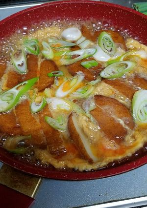 パパ特製☆カツ煮風さつま揚げの卵とじ❤-レシピのメイン写真