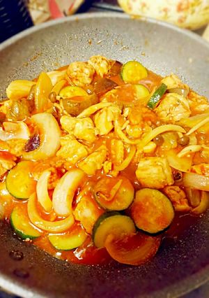 鶏肉と夏野菜のラタトゥイユ風-レシピのメイン写真