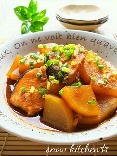鮭と大根のにんにく味噌煮-レシピのメイン写真