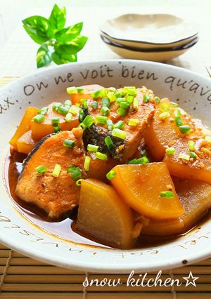 鮭と大根のにんにく味噌煮-レシピのメイン写真