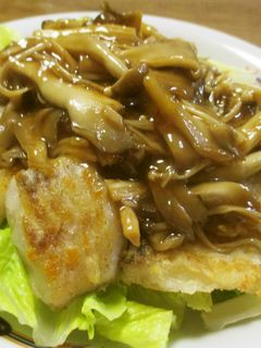 鱈の唐揚♡キノコの甘酢あんかけ-レシピのメイン写真
