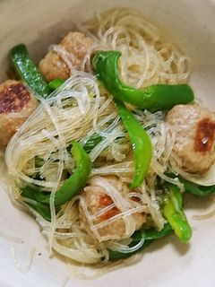 旨っ♡鶏団子と春雨の炒め-レシピのメイン写真