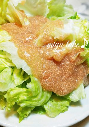 温レタスの♡和風タラコ餡掛け♪ヘルシ〜-レシピのメイン写真