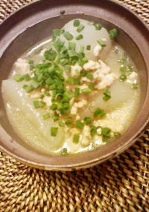 大根の昆布茶煮 鶏そぼろあん-レシピのメイン写真