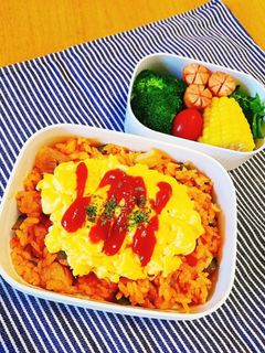 男子高校生♪お弁当日記~オムライス-レシピのメイン写真