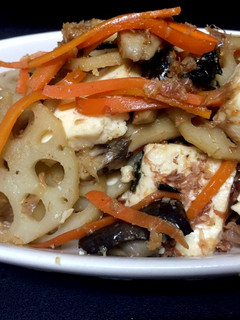 れんこんと豆腐のきんぴら-レシピのメイン写真