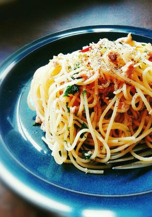 和風ペペロン。大葉たっぷりツナパスタ。-レシピのメイン写真