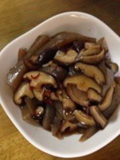 こんにゃくのピリ辛炒め煮-レシピのメイン写真
