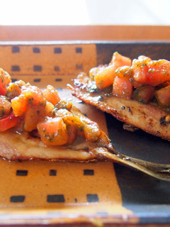 鰯ソテー・トマトバジルソース(介護食)-レシピのメイン写真