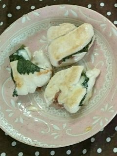 ササミの梅シソチーズ焼き-レシピのメイン写真