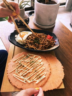 えびせん☆焼きそばサンド-レシピのメイン写真