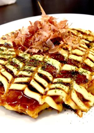 キャベツだけの具材で美味しいお好み焼きぃ-レシピのメイン写真