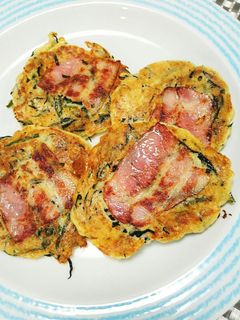ひじき-切り昆布-トロロ入りお好み焼き-レシピのメイン写真