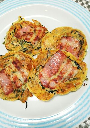 ひじき-切り昆布-トロロ入りお好み焼き-レシピのメイン写真