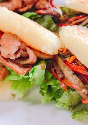 【ちまきアレンジ】2種類のライスバーガー-レシピのメイン写真