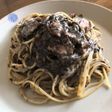 海苔の佃煮の豆乳クリームパスタ