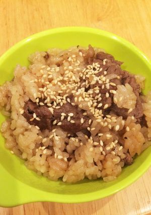 【ちゃっちゃか料理】牛肉の炊き込みご飯-レシピのメイン写真