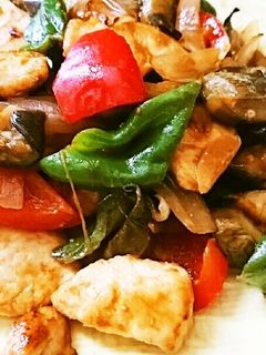鶏胸肉となすとピーマンのケチャみそ炒め-レシピのメイン写真