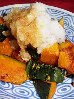焼きかぼちゃ☆おろしと麺つゆでドーン♪-レシピのメイン写真