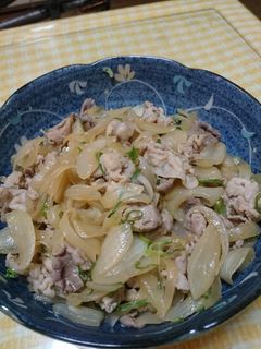 ▲豚肉と玉ねぎの生姜焼き炒め-レシピのメイン写真