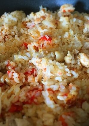簡単☆石焼ビビンバ風チーズパエリア-レシピのメイン写真