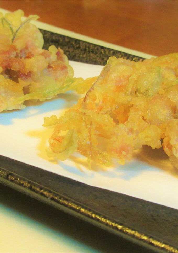 〖 豚肉とみょうがの香味かき揚げ 〗-レシピのメイン写真