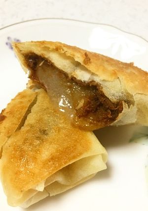 信玄餅でスイーツ春巻き-レシピのメイン写真
