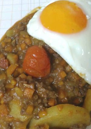 めんつゆDE☆簡単☆ひき肉カレー-レシピのメイン写真