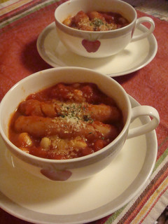 ウィンナー&大豆のトマト煮-レシピのメイン写真