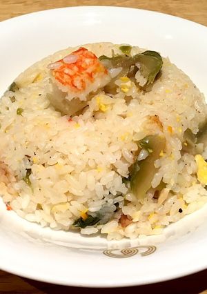 包丁なし！ファミマ商品で炊飯器炒飯-レシピのメイン写真