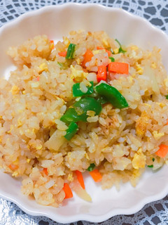 彩り野菜のチャーハン-レシピのメイン写真