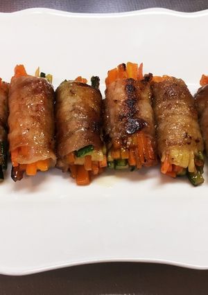 お野菜(人参など)の豚肉巻き-レシピのメイン写真