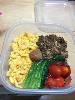 3色丼 弁当-レシピのメイン写真