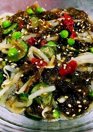 もずく・もやし・きゅうりの梅ポン酢♪-レシピのメイン写真