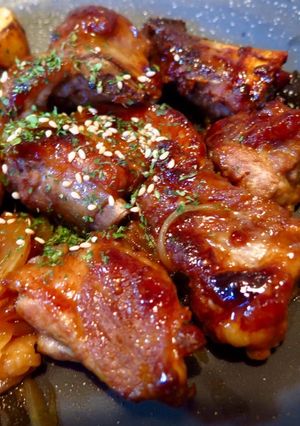スペアリブの生姜焼き風甘辛煮込み-レシピのメイン写真