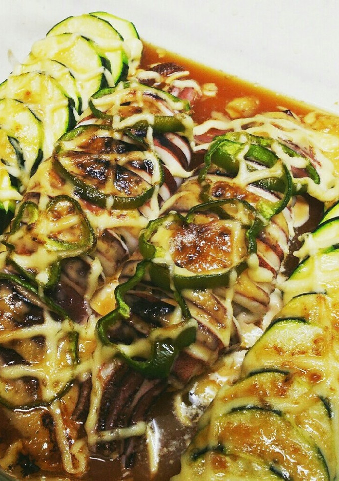 イカとズッキーニのマヨネーズ焼き-レシピのメイン写真