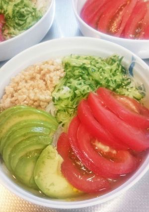 さっぱりでも栄養満点ぶっかけ素麺-レシピのメイン写真