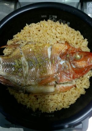 炊飯器で簡単 鯛めし風ティラピア飯-レシピのメイン写真