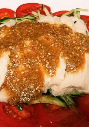 祝☆トップ10感謝！サラダチキンの棒々鶏-レシピのメイン写真