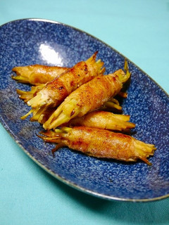 節約!ブロッコリーの茎の肉マキマキ-レシピのメイン写真
