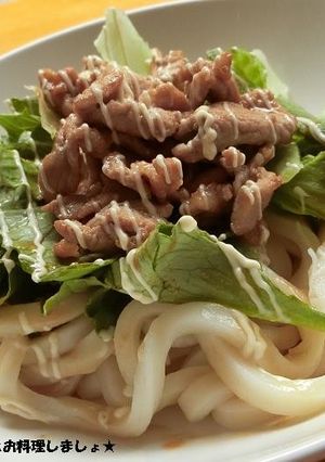 市販のタレで簡単★冷やし焼き肉うどん-レシピのメイン写真