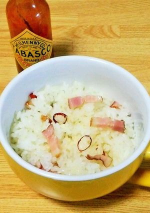 【簡単】マグカップでペペロンごはん-レシピのメイン写真