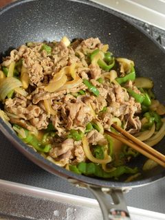 牛バラ肉とピーマンの炒め物~プルコギ風-レシピのメイン写真