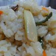 食べ過ぎ注意‼もち米なしで山菜おこわ❤